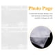 thumbnail image 2 of 20pcs fotografía fotografía inserciones foto bolsillos foto álbum de fotos Página recargable (5 pulgadas), 2 of 7