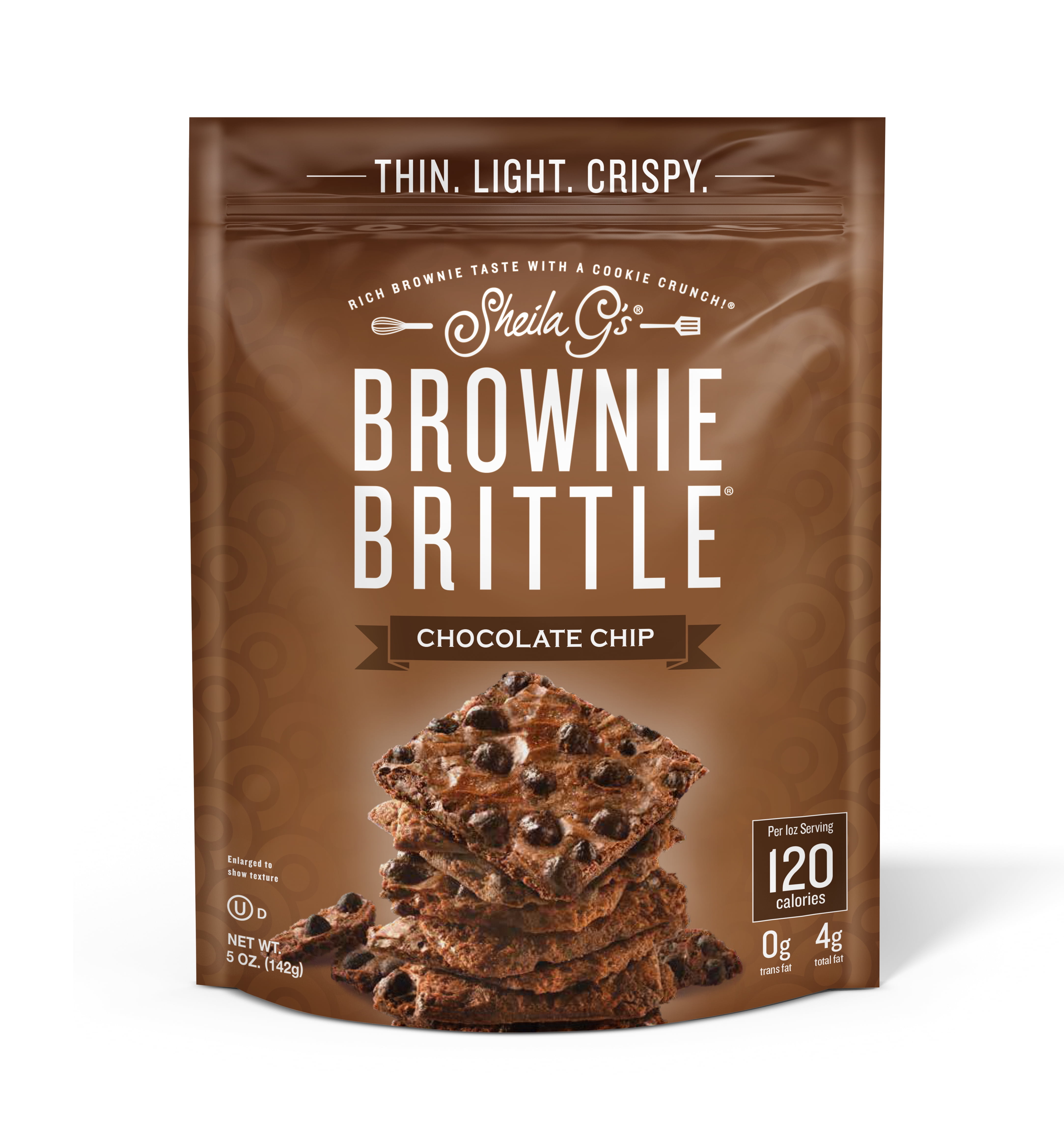 Sheila G'S Brownie Brittle Chocolate Chip Cookie Snack Thins, 5Oz