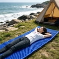 thumbnail image 5 of Ouuluon Sleeping Pad, Foldable Waterproof Camping Mattress, 72x24in Blue Camping Pad for Hiking Backpacking Picnic Outdoor Adventures, 5 of 7
