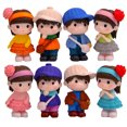 thumbnail image 1 of 8pcs Creative Micro Landscape Statue Boy Girls Statue Decorative Graden Ornament (Colorful), 1 of 1