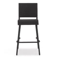 thumbnail image 6 of Jopath 29" Set of 2 Outdoor PE Rattan Armless Barstool for Garden Outdoor Patio Deck Balcony Dark Brown, 6 of 9