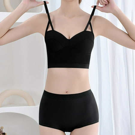 Seamless Backless Ultra-Thin Bra: Women s Breathable Cotton Underwear Set with Chest Wrap & Gathering for Daily Comfort & Sexy Appeal