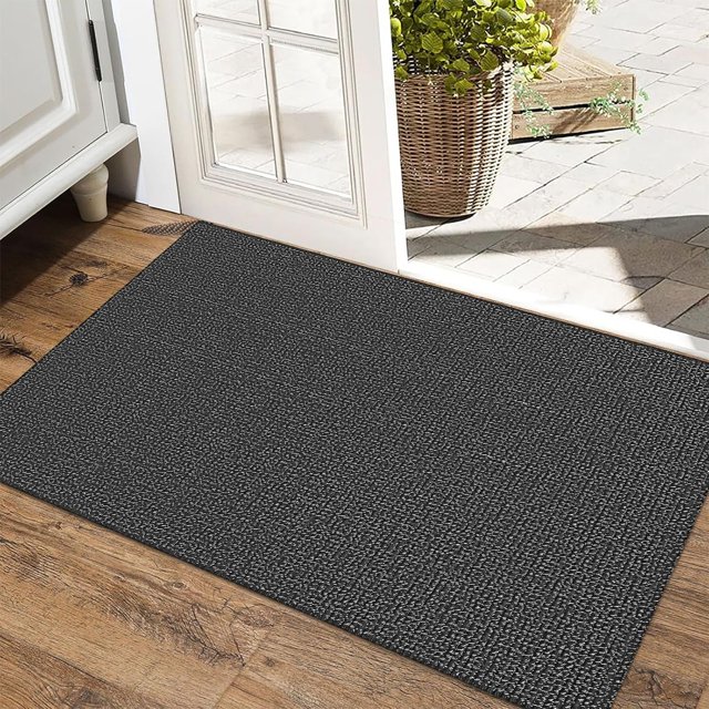 Braided Area Rug x Ft Washable Rugs for Entryway Throw Rugs Rubber Backed Boho Door Mat Indoor Entrance Cotton Kitchen Rugs Woven Front Door Rug for Foyer Living Room Tan/