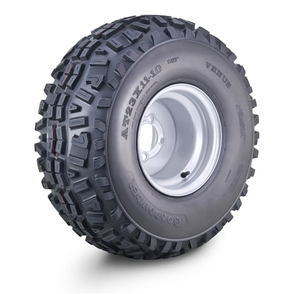 LIBRA ATV Tire & Wheel 23X11-10 with 4x4" PCD Silver Wheel 10269