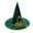 Green, variant on Gallickan Witch Hat for Kids, Halloween Mesh Witches Hats with Feather Decor, Witch Hats Wizard-Hat, Halloween Decorations for Outdoor Party Accessories, Green