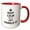 Red/White, variant on 3drose, Keep Calm and Let Jay Handle It - Funny Personal Name, 15oz Mug