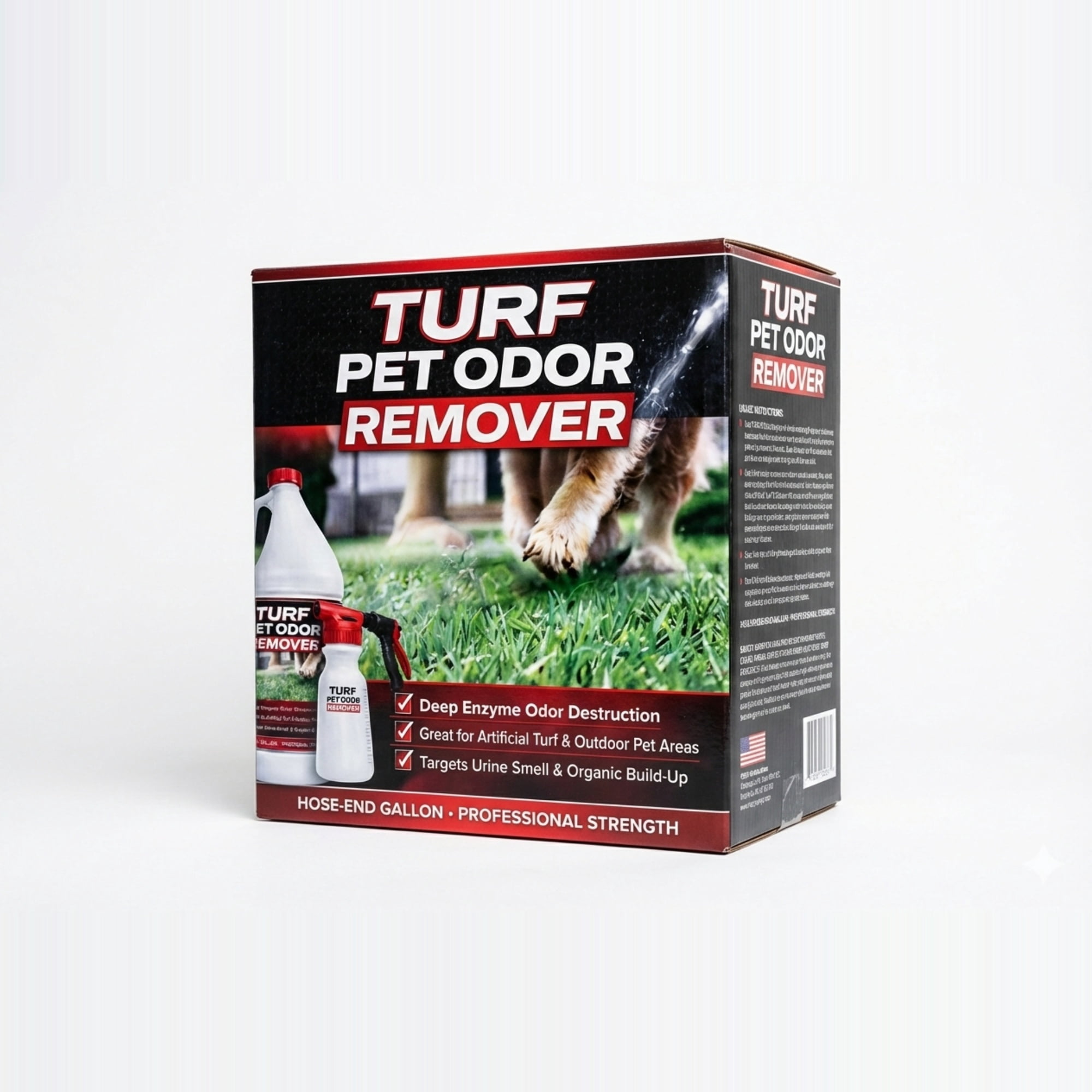EVEN Turf Pet Odor Remover, Enzyme-Based Outdoor Cleaner, 1 Gallon, for Artificial Turf, Lawns and Patios