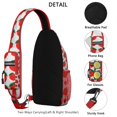 thumbnail image 2 of Sac à Bandoulière Mignon à Imprimé de Fraises, Sac de Jour Bandoulière Kawaii à Motif de Baies Rouges avec Design de Fruits Frais et de Fleurs pour les Amateurs de Fraises, 2 of 6