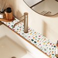 thumbnail image 2 of Yayeee Faucet Mat for Kitchen Sink 30" Diatomite Long Splash Guard Pad, Beige Vegetables Pattern, 2 of 7