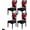 Black Red Gray, variant on Abstract Dining Room Chair Covers Set of 4, Purple Gray Graffiti Art Texture Stretch Chair Slipcovers Removable Washable Seat Cover Chair Protectors for Kitchen Home, Hotel Banquet