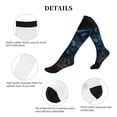thumbnail image 6 of Bixox Cool Blue Light Wolf Print Compression Socks,Compression Socks Women & Men Circulation for Medical,Running,Athletic, 6 of 7