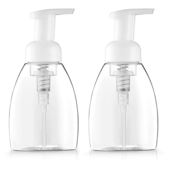 2pack Foaming Soap Dispenser Pump-bottle 250ml (8.5 Oz) -T
