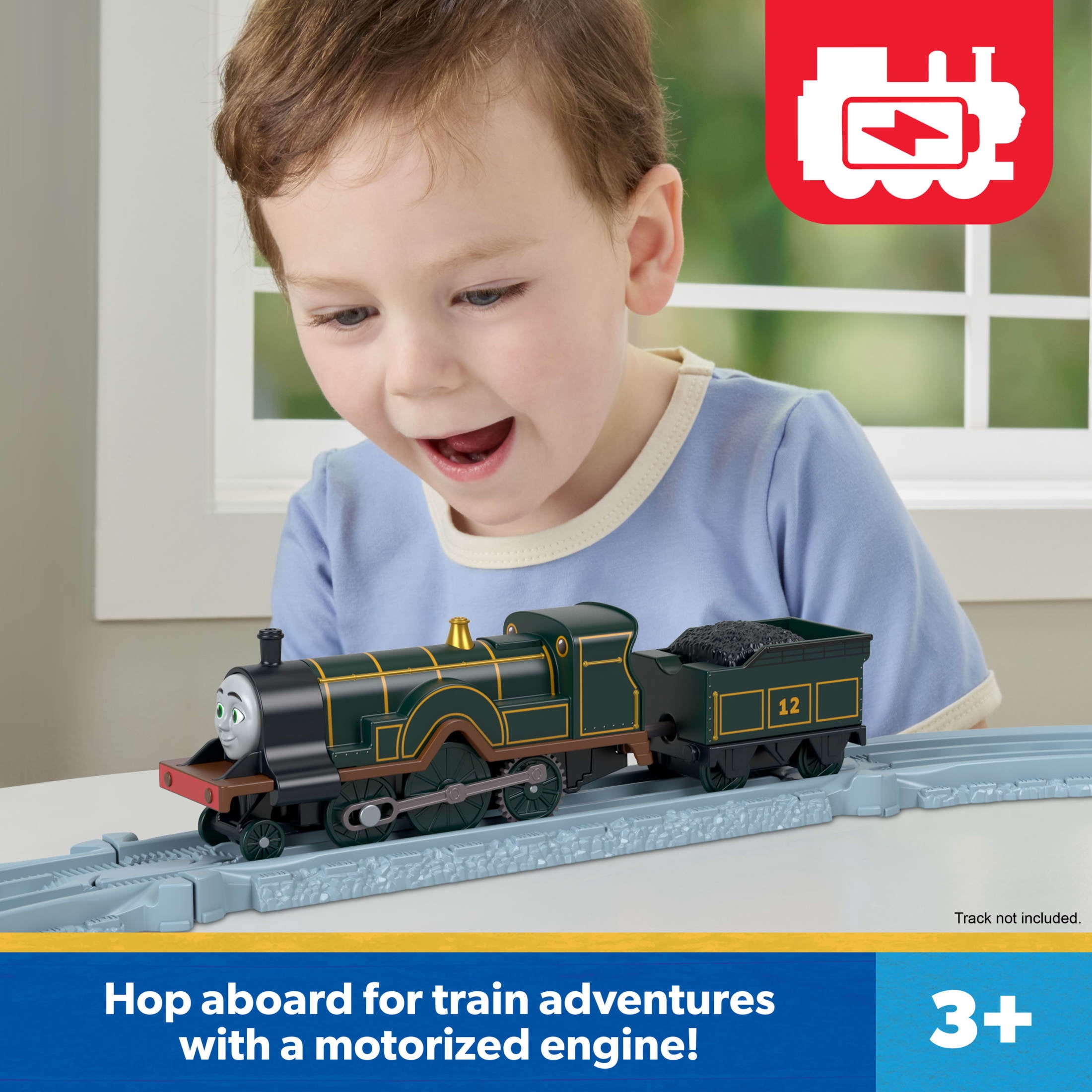 Thomas & Friends by Fisher-Price Motorized Engine, Battery-Powered Toy Train (Styles May Vary)