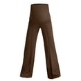 thumbnail image 5 of dmqupv Pantalon de Maternité Pantalon de Maternité pour Femmes Jambe Grand Taille Haute Extensible Pantalon de Grossesse pour le Travail Pantalon avec Poches Café, Taille pour S, 5 of 5