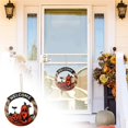 thumbnail image 2 of Toystoory Tablero de colgante Círculo Guirnalda Puerta Colgante Halloween Calabaza de Gato negro Fantasma Suministro de decoración Kits de decoración para fiestas Toystoory HA013658-00, 2 of 6