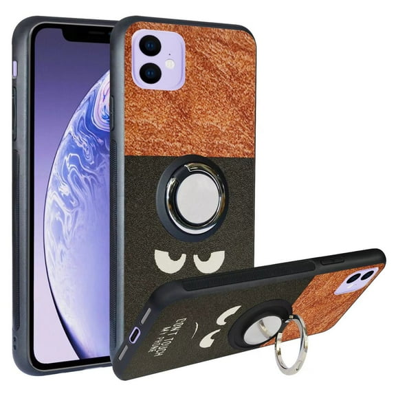Labanema Apple iPhone 11 (2019) 6.1" Case with 360 Degree Rotating Ring Stand, Support Magnetic Car Mount, Protective Cover for Apple iPhone 11 (2019) 6.1" (Big Eyes)