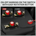thumbnail image 3 of Bamboohart Battery Disconnect Switch 275A Top Post Car Battery Cut Off Switch 12-48V On/Off Heavy Duty Disconnect Shut Off Switch for RV Marine Boat, 3 of 6