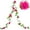 Rose Pink, variant on SPRING PARK 2.35m Artificial HydrangeaFlower Leaf Rattan Vine Silk Flower Hanging Rattan Wall Fake Garland DIY