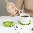 thumbnail image 6 of Disketp Kiwi And Avocado Funny Coasters,6 Pcs Leather Coasters With Holder, Perfect Housewarming Hostess Gifts,Protect Furniture From Water Marks Scratch And Damage, 6 of 9