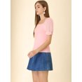 thumbnail image 4 of Unique Bargains Blouse Élégante à Manches Bouffantes pour Femmes, Col Carré, 4 of 6