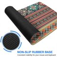 thumbnail image 6 of Long Mouse Pads for Desk,Orange Paisley Pattern Desk Mats on Top Of Desks, Desk Mouse Pad Extra Large with 3mm Non-Slip Base and Stitched Edge for Gaming,Office,Work,Home 31.5"x11.8", 6 of 6