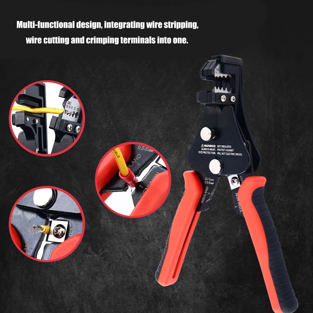 Zeiwohndc 3 In 1 Automatic Wire Stripper Crimper Tool Ergonomic Grip With Antislip Handle