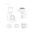 thumbnail image 2 of 6 Pieces 3L3R Guitar String Tuning Pegs Locking Tuners Machine Heads Knobs for Acoustic Electric Guitars Replacement Accessories with Mounting Screws and Ferrules Black, 2 of 7
