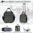 thumbnail image 2 of Bolsa de mano con ruedas EMPSIGN Underseat 16 Army Green, 2 of 6