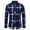 Navy, variant on Shirts for Men Button Down Long Sleeve Flannel Plaid Shirt Jacket Fall Winter Casual Lapel Comfortable Thick Warm Regular Fit Mens Dress Shirts Black 39