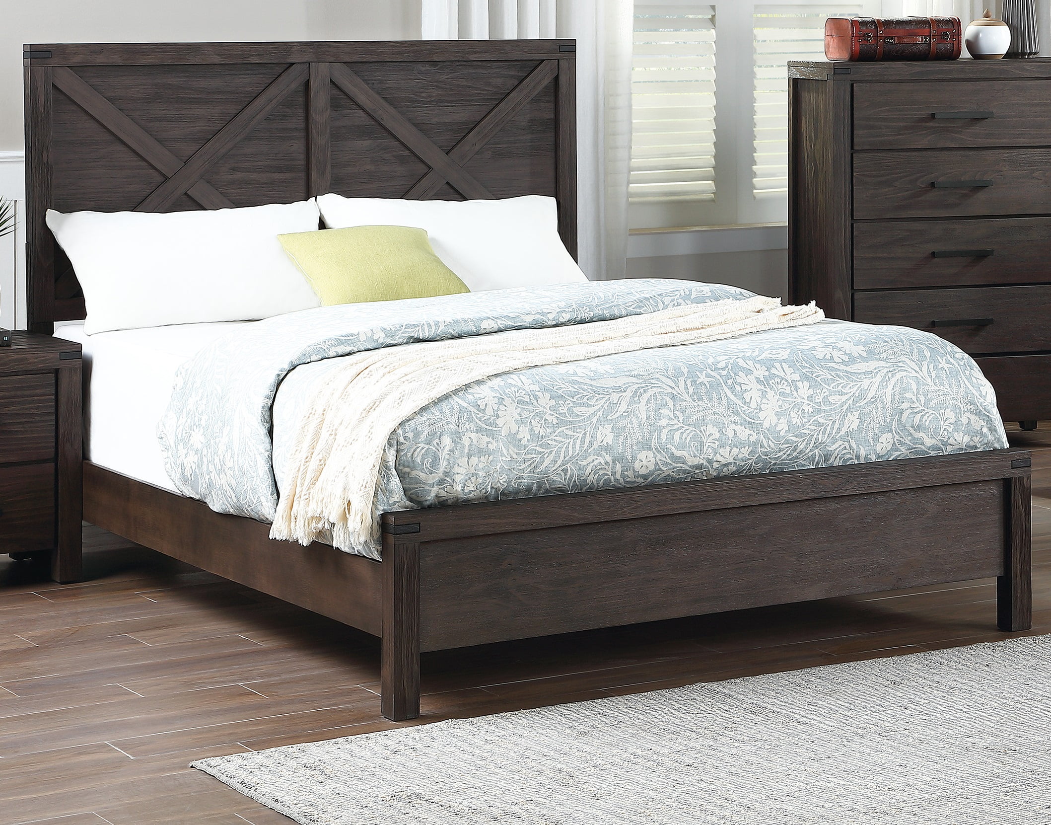 Modern Contemporary Unique Headboard Design California King Size Bed