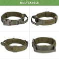 thumbnail image 3 of Tactical Dog Collar with Control Handle Military Adjustable Collar,Nylon, Metal Buckle, Padded for Large Dogs Trainning Outdoors(Army Green-M), 3 of 4