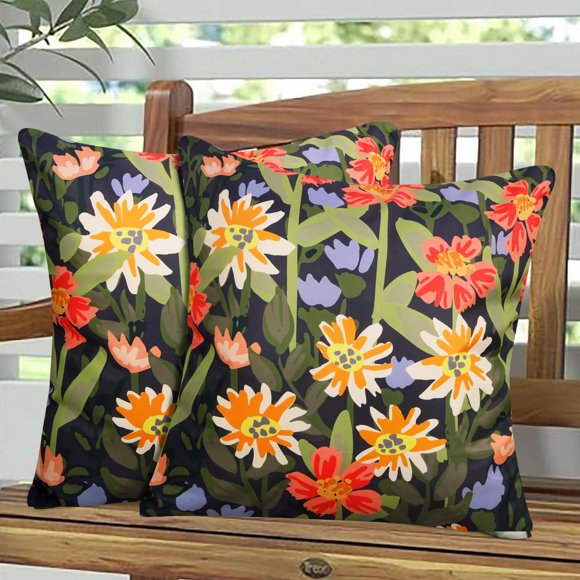 Funda de almohada para exteriores Pyonic Spring Floral, impermeable, 50 x 50 cm