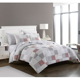 Blue White Amp Gray Stripes Boys Teen Queen Comforter Set 7