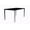 Black/Gold, variant on LeisureMod Avo 55" Dining Table, Mid-Century Modern Rectangular Table with Black Aluminum Legs, Fixed Height Dining Table with Sturdy Straight Legs for Dining Room and Kitchen (Clear)