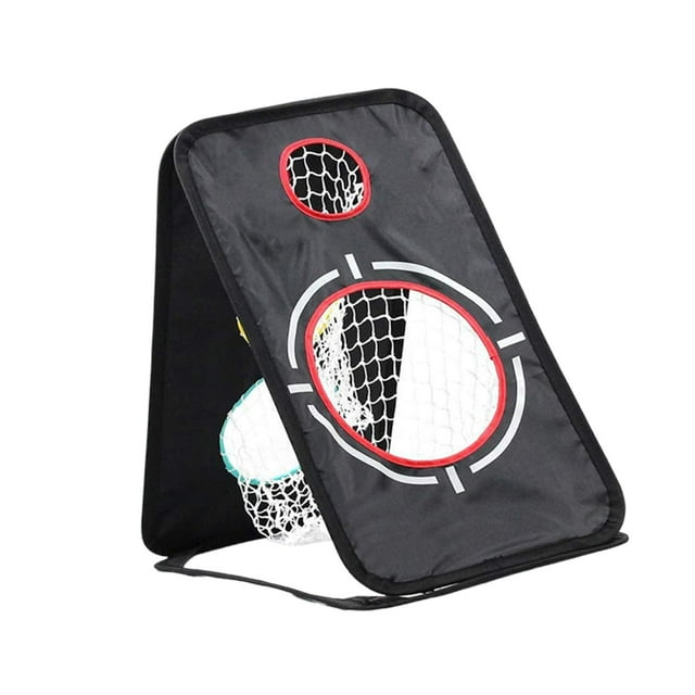 Red de golf para chipping, agujero objetivo de doble cara para práctica en el patio, fácil instalación, accesorio de golf plegable