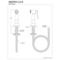 thumbnail image 3 of Kingston Brass KBSPR31 Brass Kitchen Faucet Side Sprayer in Polished Chrome, 3 of 4