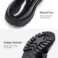 thumbnail image 6 of DREAM PAIRS Girls' Combat Ankle Boots, Lace-Up Boots with Side Zipper, Adjustable Fit, Round Toe and Anti-Slip Outsole, 6 of 6