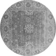thumbnail image 1 of Ahgly Company Indoor Round Oriental Gray Industrial Area Rugs, 5' Round, 1 of 4