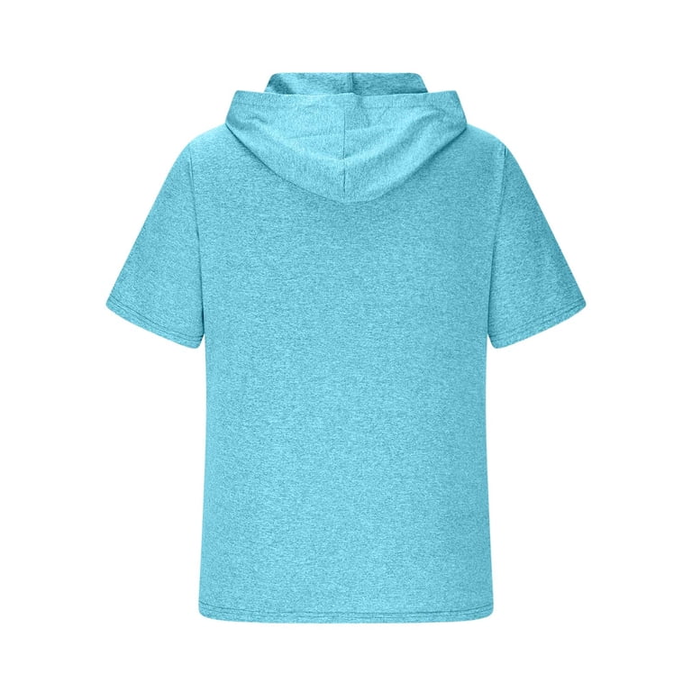 Men's UPF 50+ Short Sleeve Sun Hoodie – Quick-Dry Rash Guard for