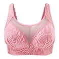 thumbnail image 2 of Tagold Womens Plus Size Sexy lingerie,Woman's Fashion Plus Size Wire Free Comfortable Push Up Hollow Out Bra Underwear, 2 of 7