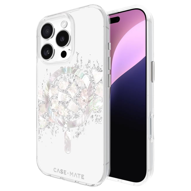 Funda para teléfono Case-Mate iPhone 16 Pro Touch of Pearl