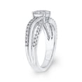 thumbnail image 3 of KATARINA Prong set Diamond Halo Engagement Ring in 10K White Gold (5/8 cttw, I-J, I1) (Size-8), 3 of 6