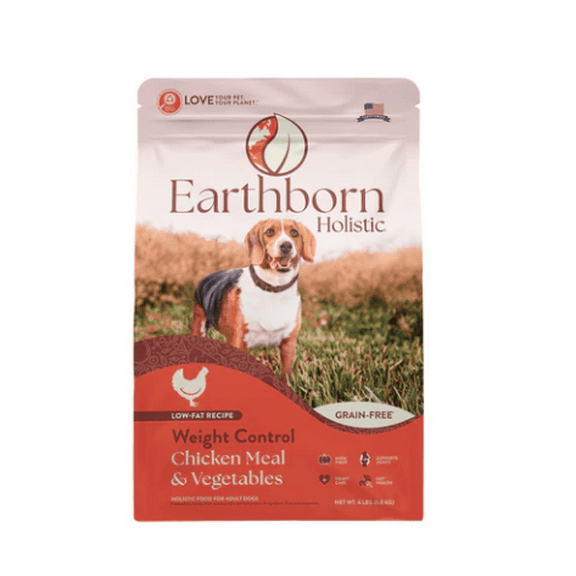 Earthborn Holistic Weight Control Chicken Meal & Vegetables Grain Free Dry Dog Food 25 lb
