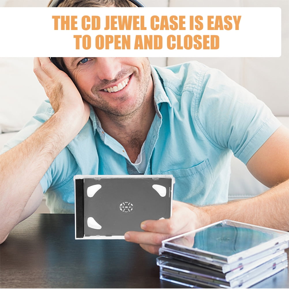 8Pcs DVD Cases DVD Storage Cases CD Cases Reusable CD Cases CD Storage Holders