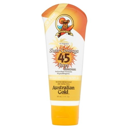 Facial Sunscreen Ultra Strength Australian Gold Sheer Coverage Sunblock, SPF...