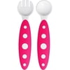 Boone Boon - Modware Toddler Utensils, Pink/wh
