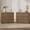 Walnut, variant on SICOTAS 31.3" W 3-Drawer Nightstand Set of 2 with Oversized Large Storage , Modern Night Stands Bedside Table with Adjustable Feet & Gold Handles for Bedroom Living Room Entryway, Light Oak