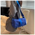 thumbnail image 1 of Bolso bandolera de tela Oxford, bolso de gimnasio de moda para mujer, pequeño, estilo horizontal, informal, de color sólido, bolso de hombro para ir al trabajo, bolso tostado, 1 of 5