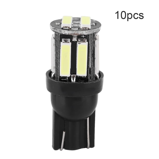 Lámpara de ancho, 10 piezas T10 7020 10SMD LED Bombilla de cuña Bombilla construida para precisión