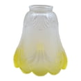 thumbnail image 4 of Lámpara de vidrio tono de luz cubierta accesorios de iluminación ligera decoración moderna del hogar escala de lámpara en forma de flor para lámpara, 4 of 8